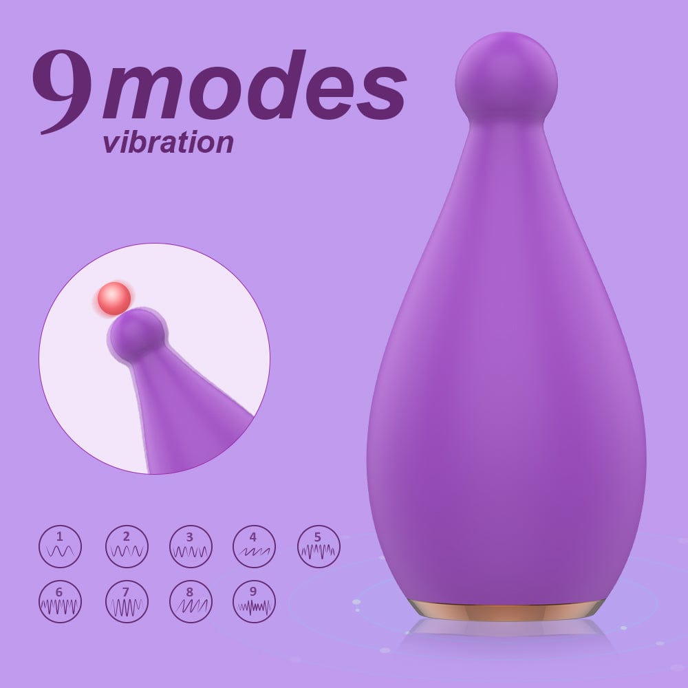 Bold Basics Purple Vibrating Cock Ring