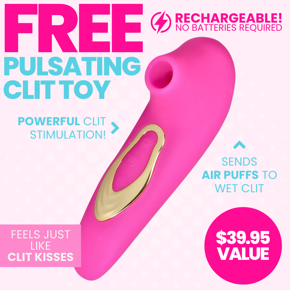 FREE Dolce Silicone Air Pulsating Clit Stimulator in Pink - Add To You –  TooTimid.com