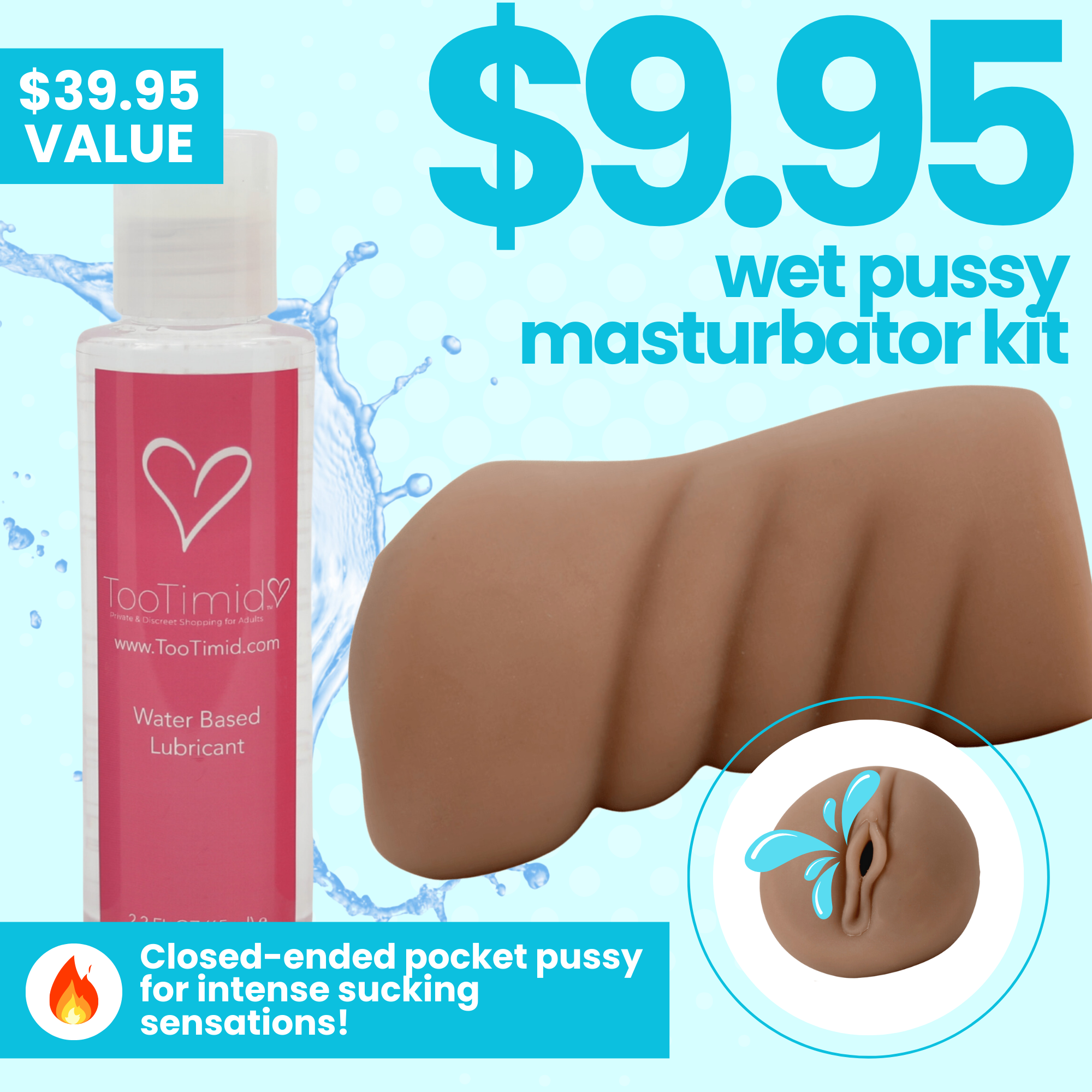 Soft & Tight Easy Grip Pocket Pussy | Masturbators For Men – TooTimid.com