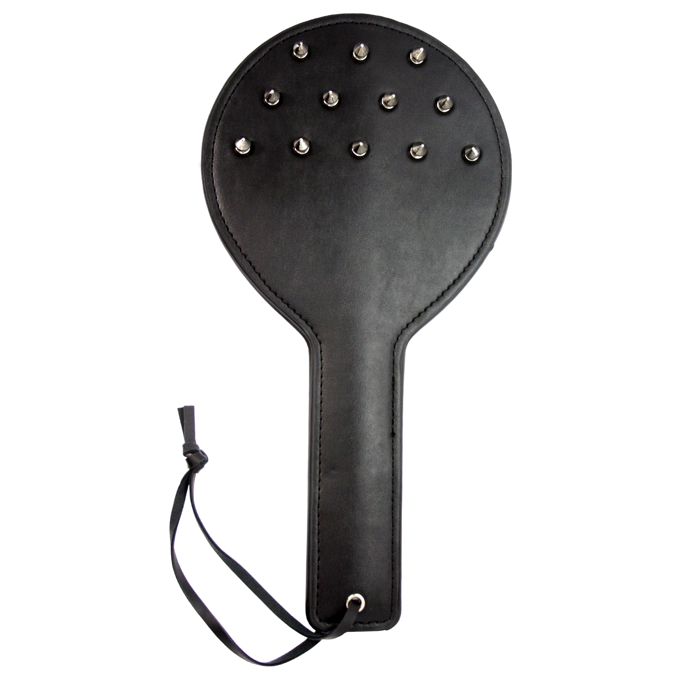 Leather Spanking BDSM Paddle Slapper Steel Studded Heavy Weight