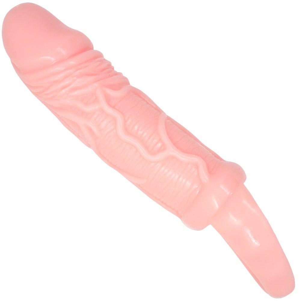 Realistic Veined Penis Extension | Textured Penis Sleeve – TooTimid.com