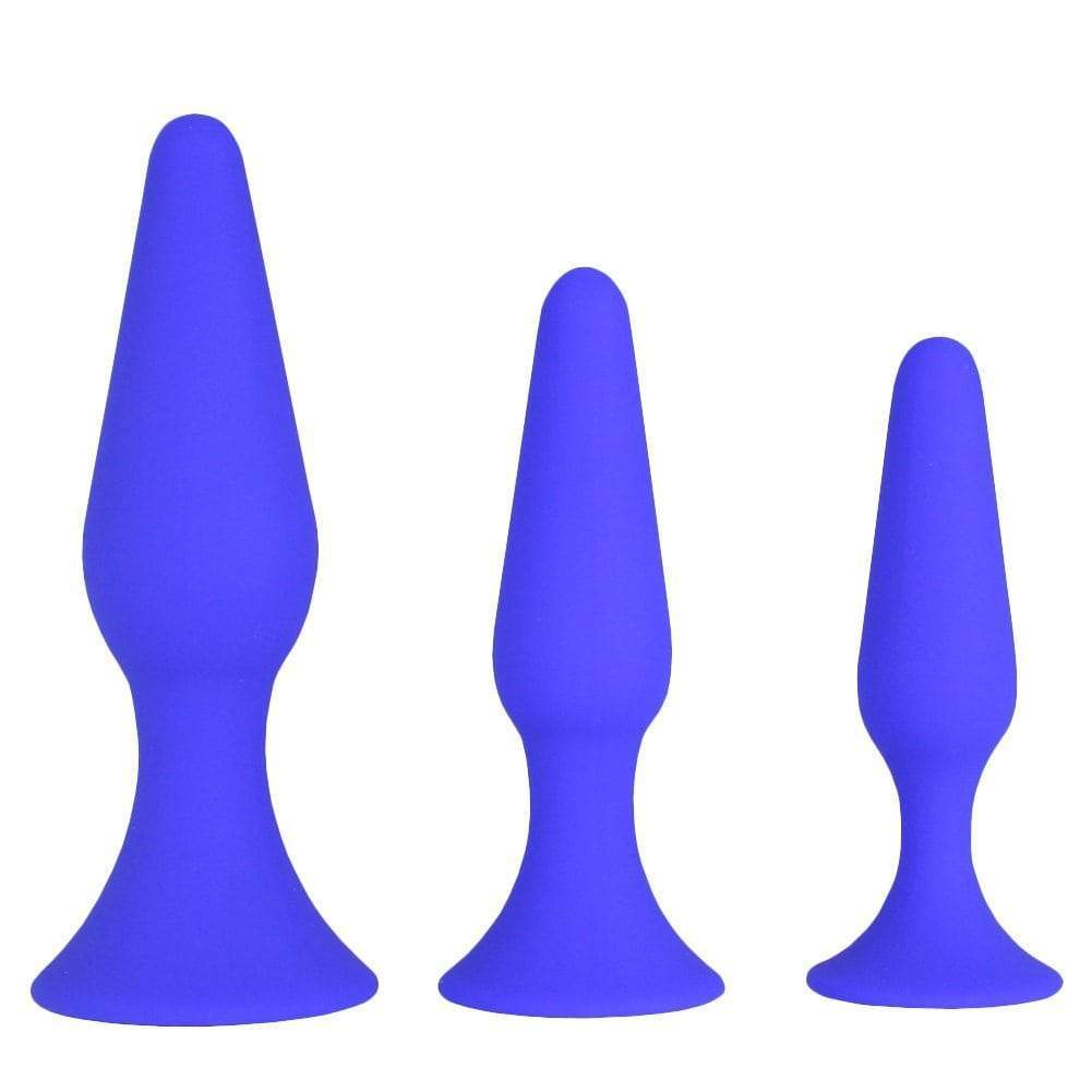 Silicone Anal Plugs 3-Piece Set – TooTimid.com