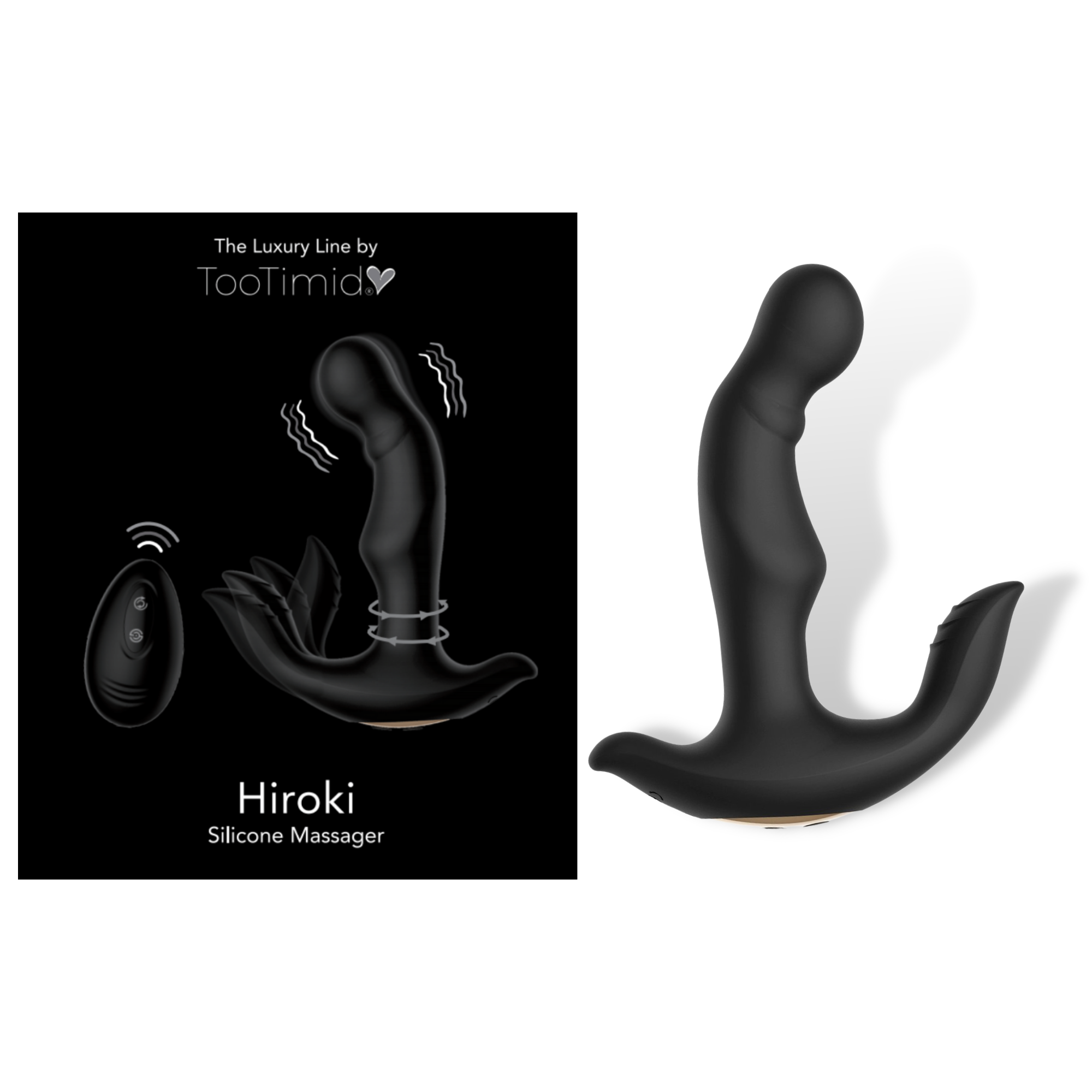 Wireless Rotating Rim Job Silicone P-Spot Massager For Men – TooTimid.com