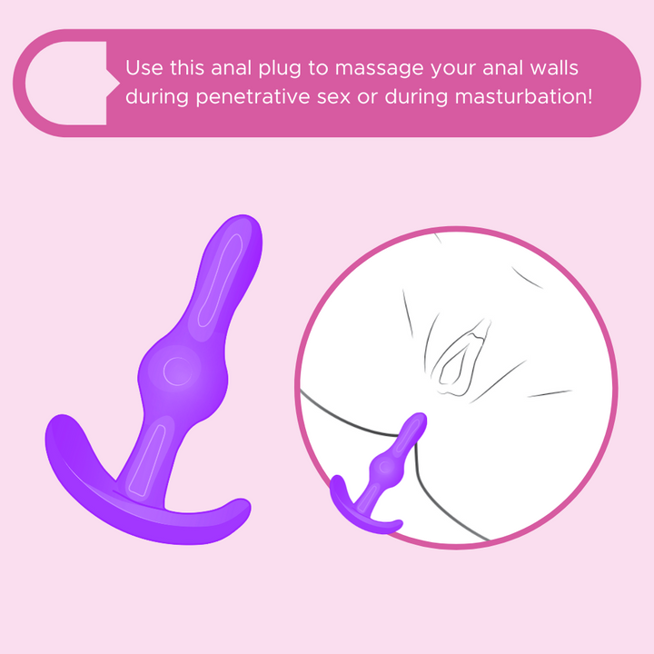 Use this anal plug to massage your anal walls during penetrative sex or during masturbation!