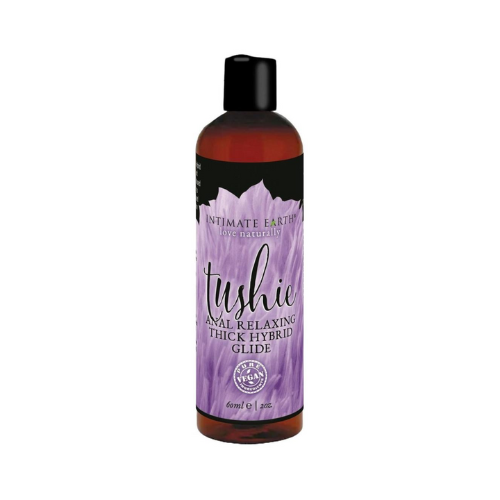 frontside of Tushie Anal Relaxing Hybrid Lubricant 2oz
