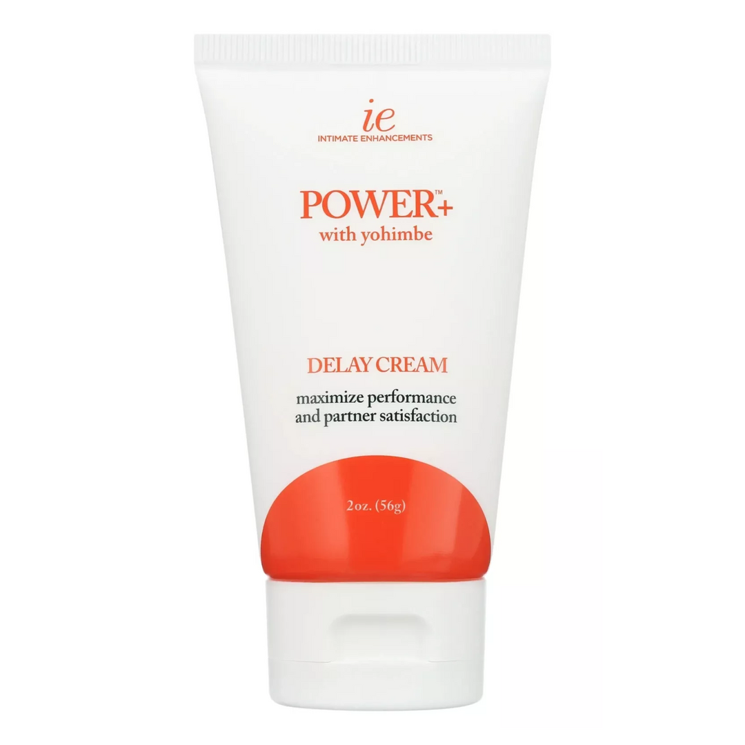 frontside of Intimate Enhancments Power+ with Yohimbe Delay Cream
