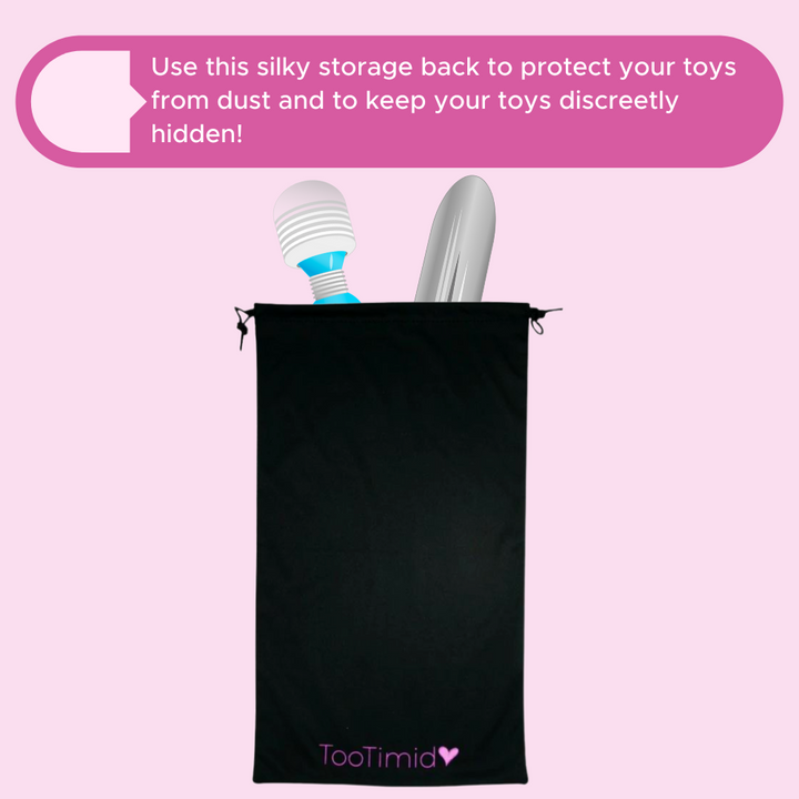 Use this silky storage back to protect your toys from dust and to keep your toys discreetly hidden!