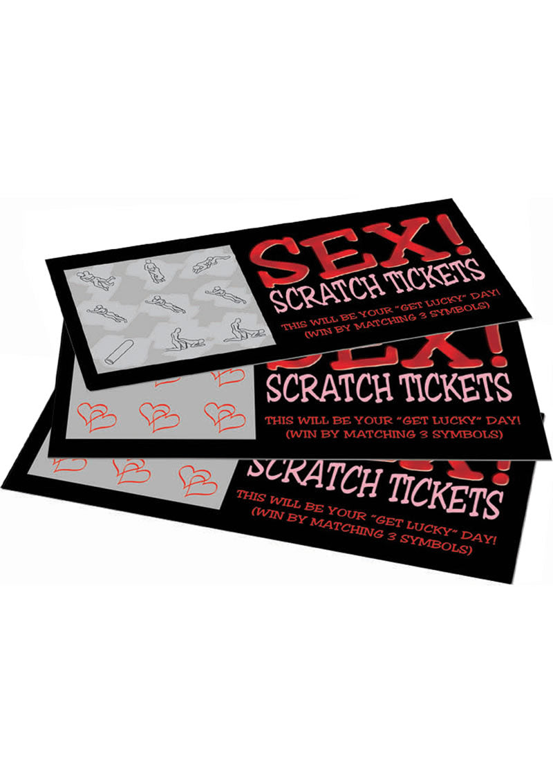 Sex! Scratch tickets as seen outside of packaging