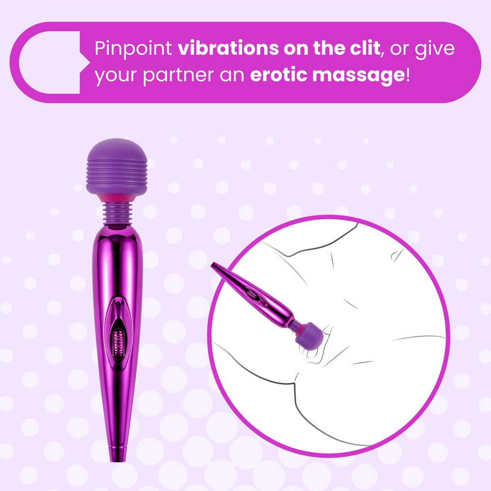 Pinpoint vibrations on clit, give your partner an erotic massage