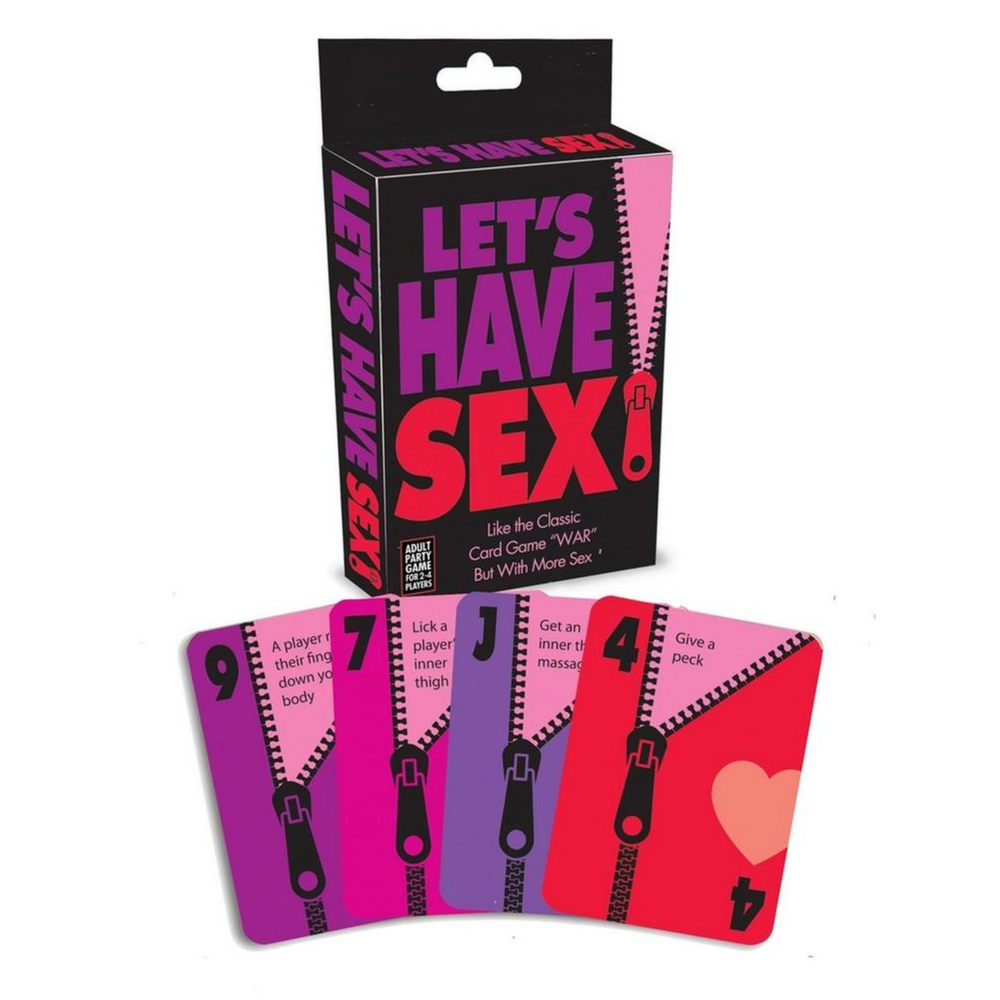 4 cards taken out from Let's Have Sex Card game 