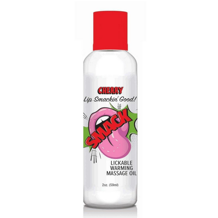 Smack Lickable Massage Oil 2oz - Cherry
