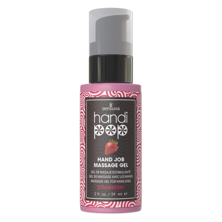 HandiPop Edible Hand Job Massage Gel Strawberry 2oz