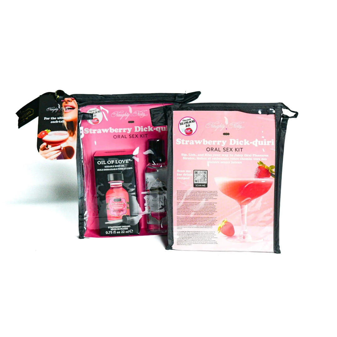 Kama Sutra Oral Sex Kits - Strawberry front and back images