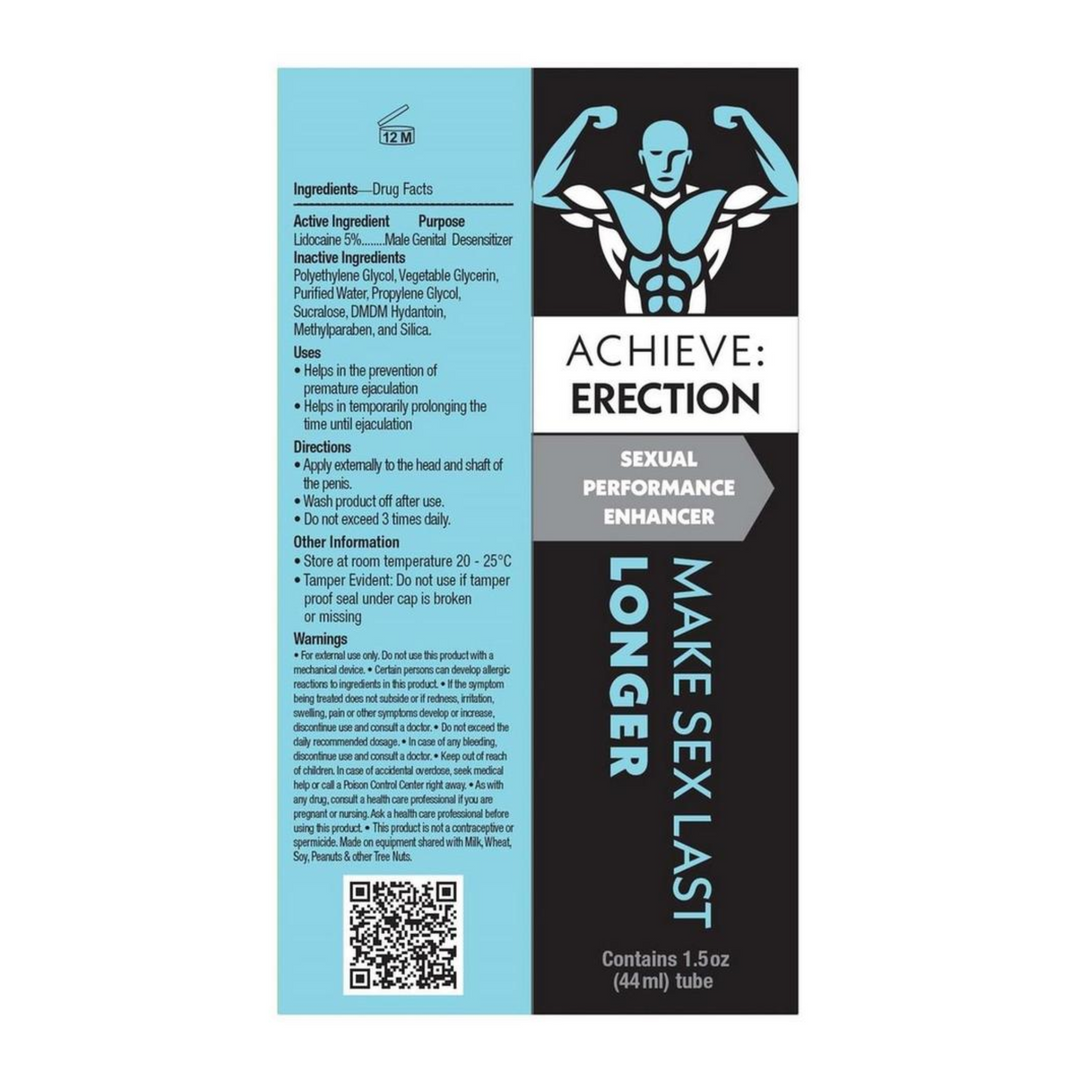 packaging for xAchieve Erection Extending Gel
