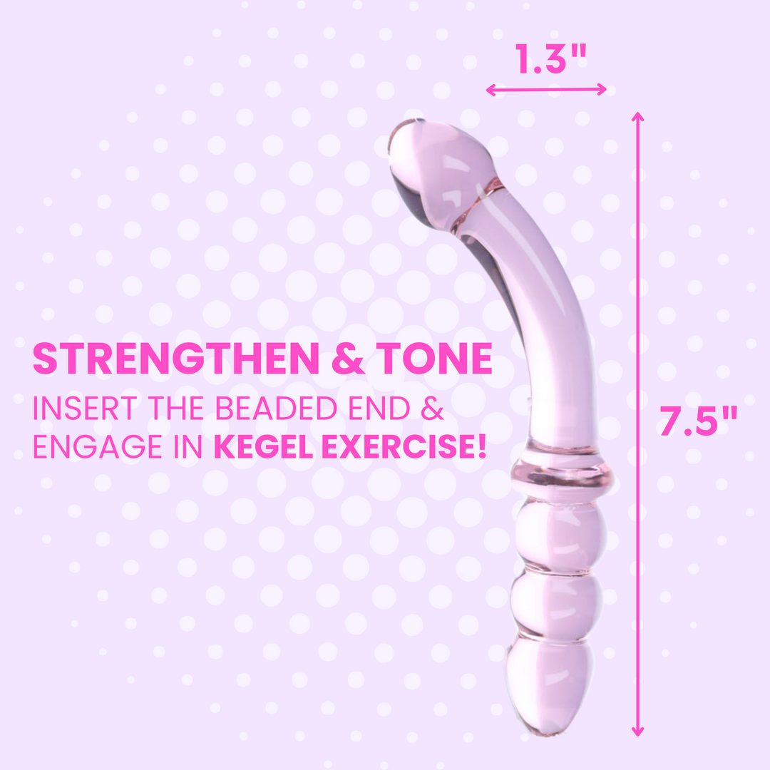 Strengthen and tone! Insert the beaded end and engage in kegel exercise!