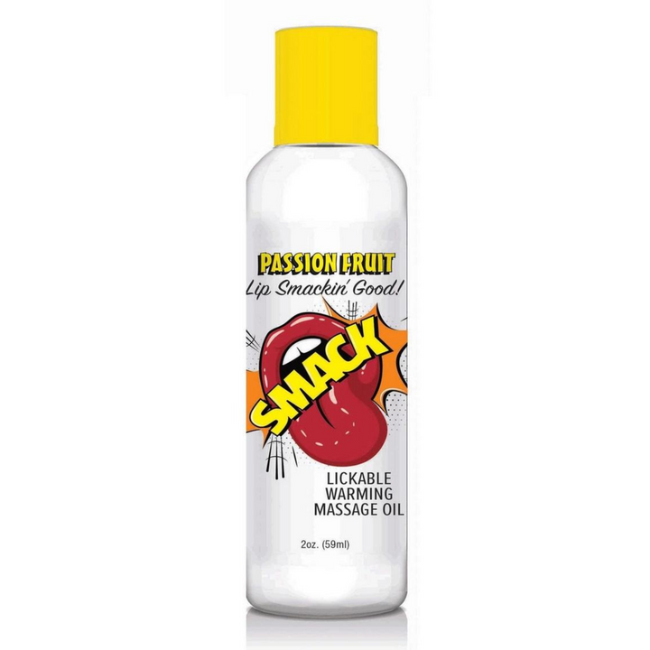 Smack Lickable Massage Oil 2oz - Passion Fruit
