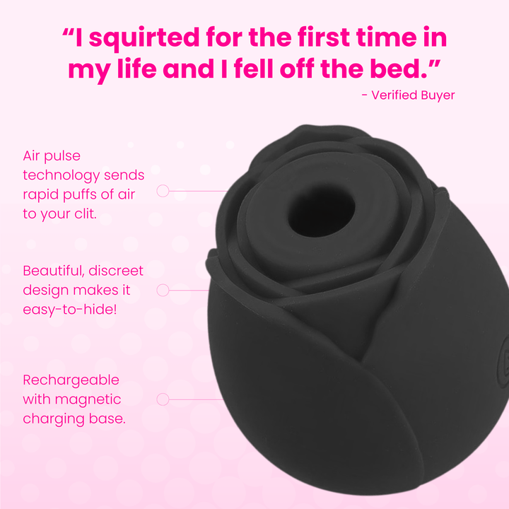 "I squirted for the first time in my life and fell off the bed". Discreet, air pulse technology, rechargeable