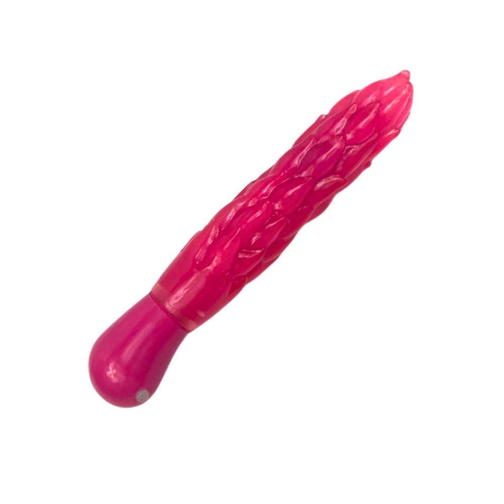 Pink 9 inch flame vibrator