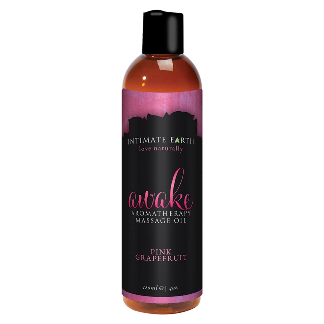 Intimate Earth Naked Aromatherapy Massage Oil Pink Grapefruit 4oz
