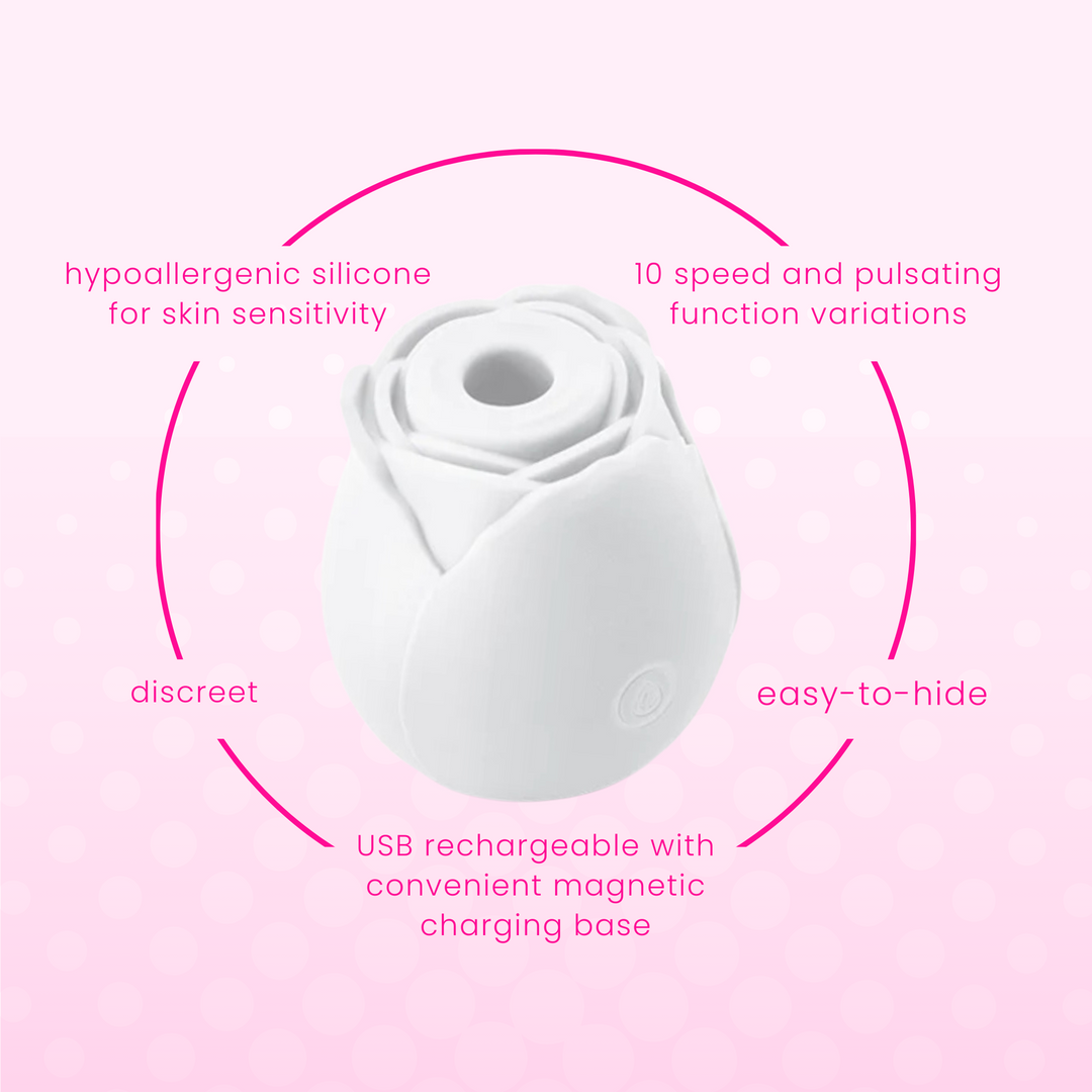 Hypoallergenic silicone, discreet, easy-to-hide, USB rechargeable