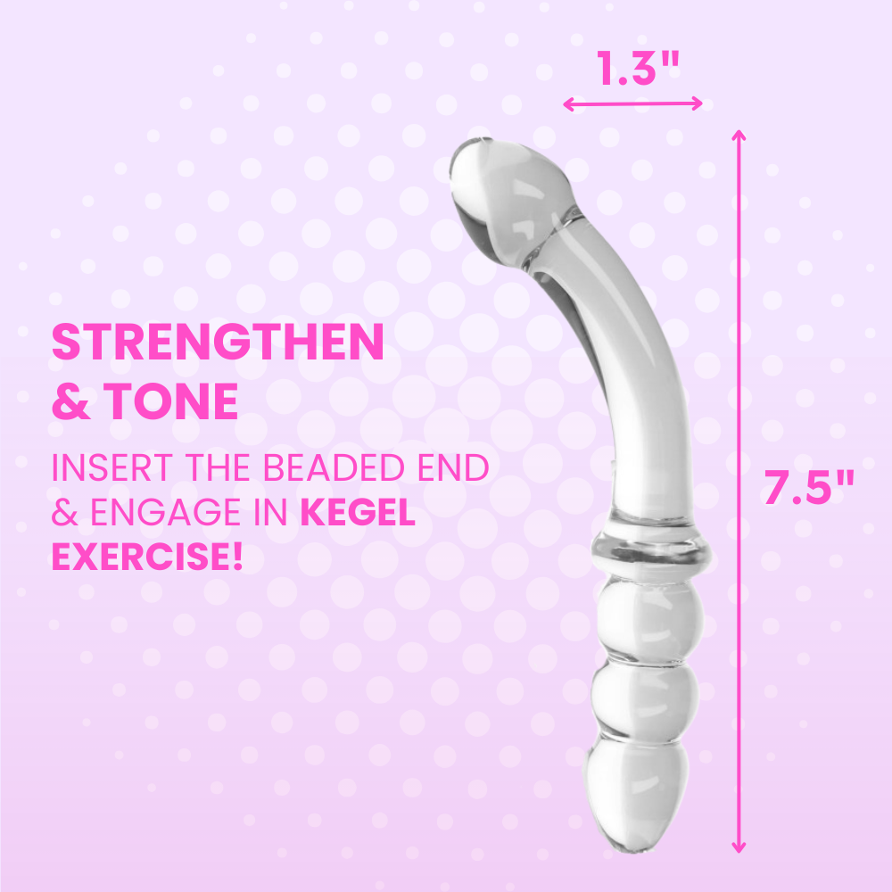 Strengthen and tone! Insert the beaded end and engage in kegel exercise!