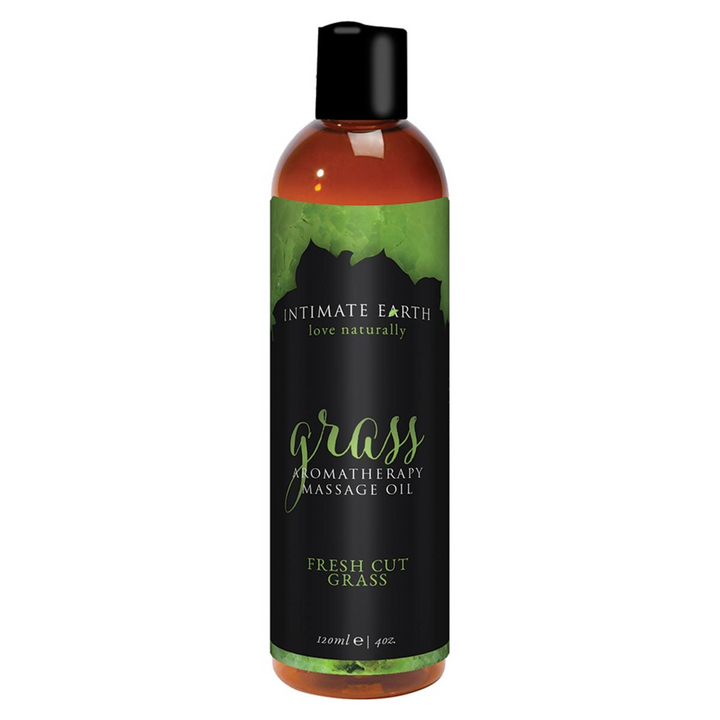 Intimate Earth Naked Aromatherapy Massage Oil Fresh Cut Grass 4oz
