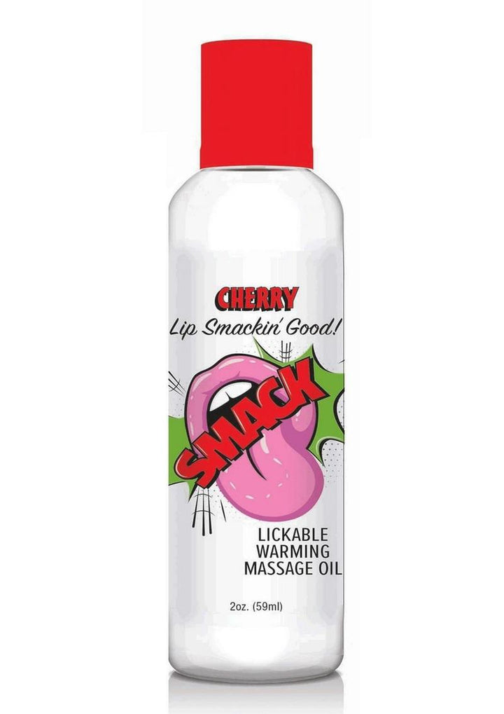 Smack Lickable Massage Oil 2oz - cherry
