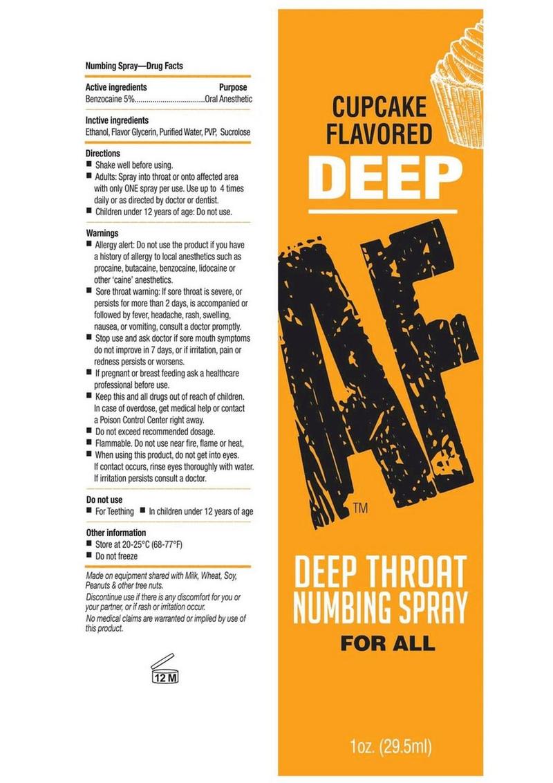 Deep AF Deep Throat Numbing Spray