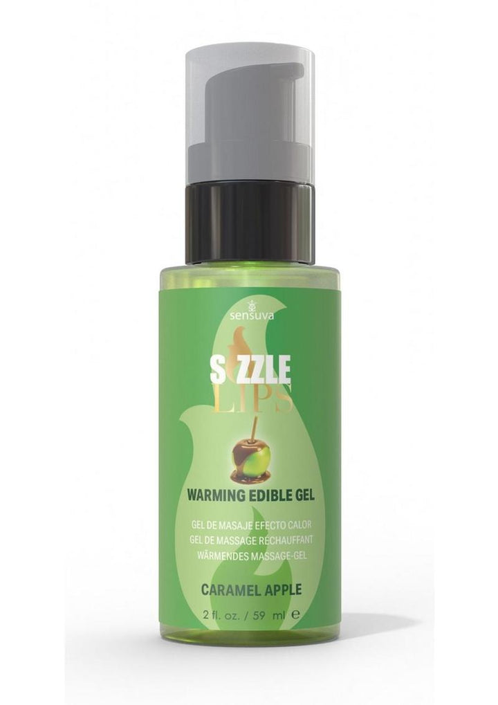 Sizzle Lips Warming Edible Gel Caramel Apple 2oz