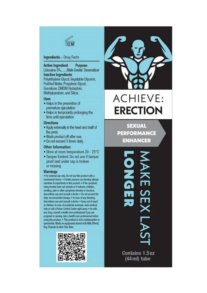 packaging for Achieve Erection Extending Gel