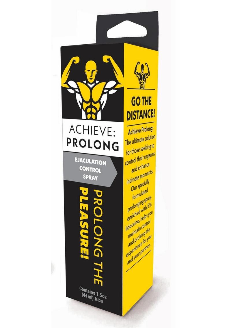 Achieve Prolong Ejaculation Control Spray as seen inside of packaging - frontside 