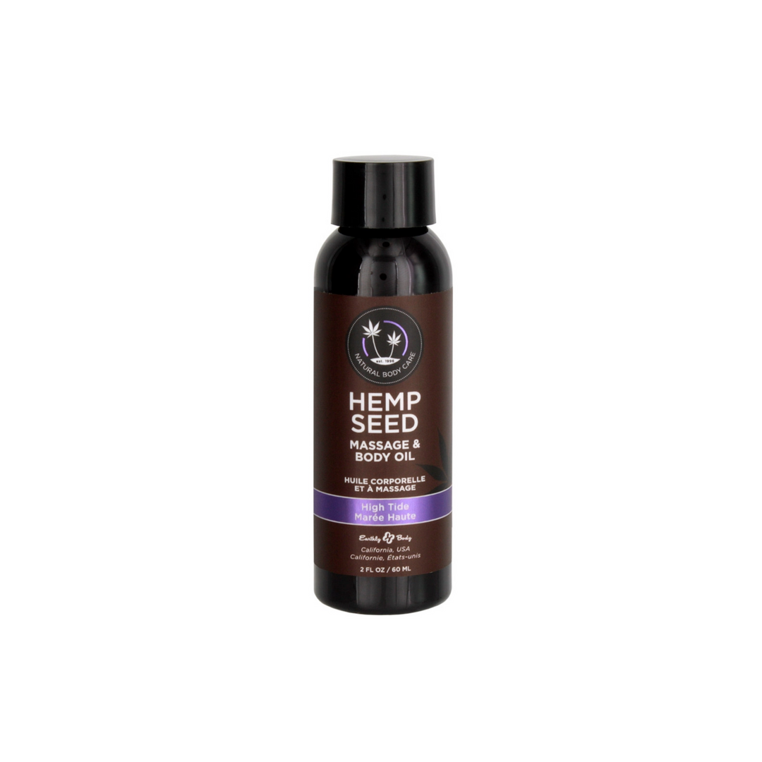 Earthly Body Hemp Seed Massage and Body Oil High Tide 2oz
