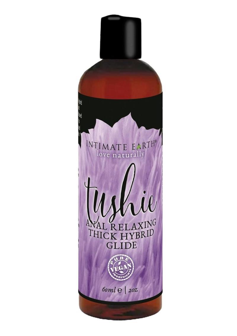 2oz bottle of Intimate Earth's Tushie Anal Relaxing Glide