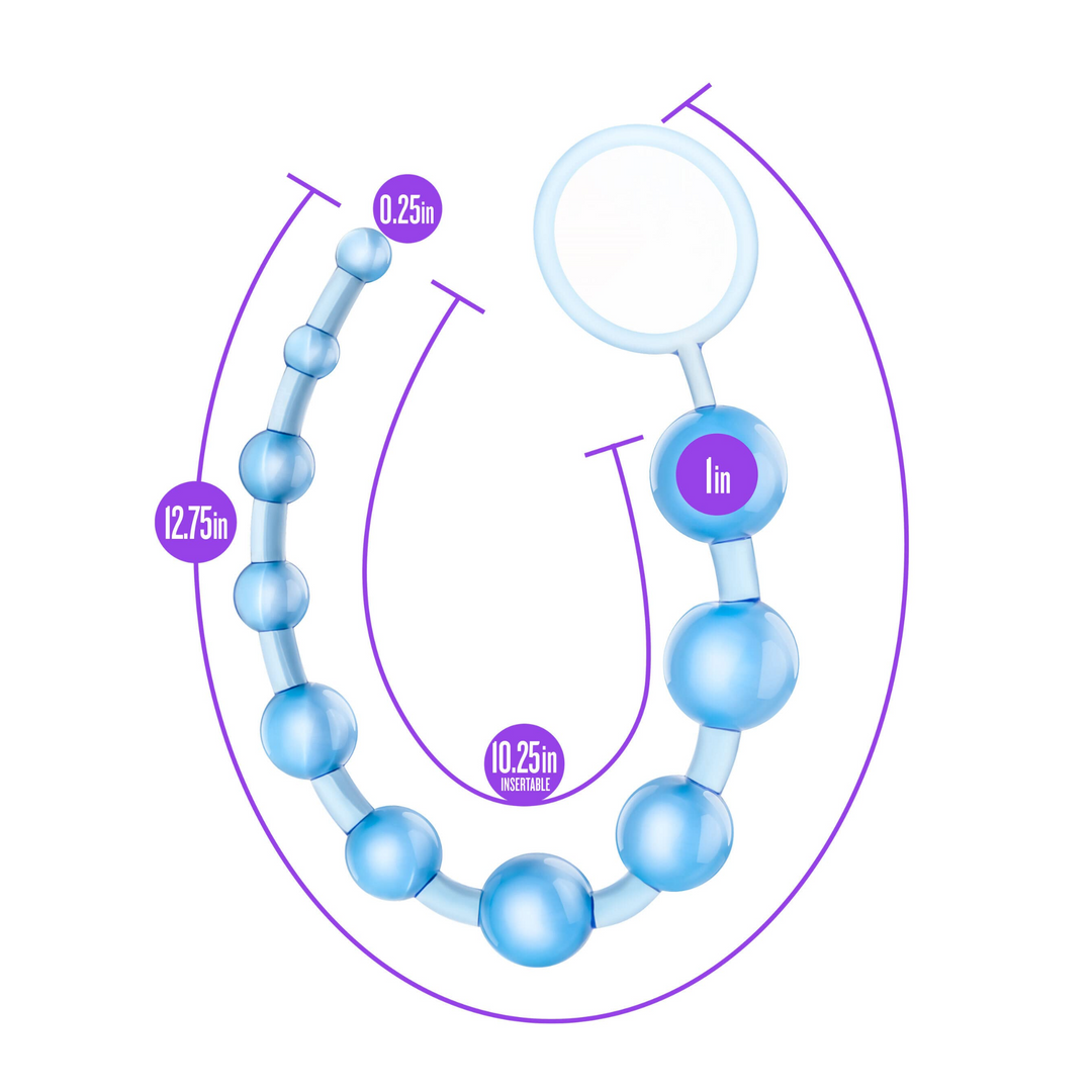 measurements for blue anal beads 