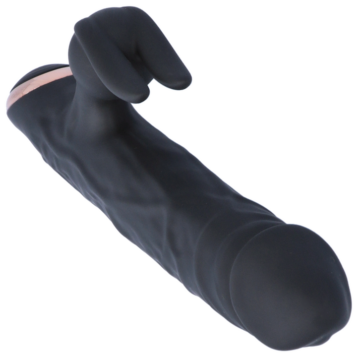 view of shaft and tip of black Bato adult toy 