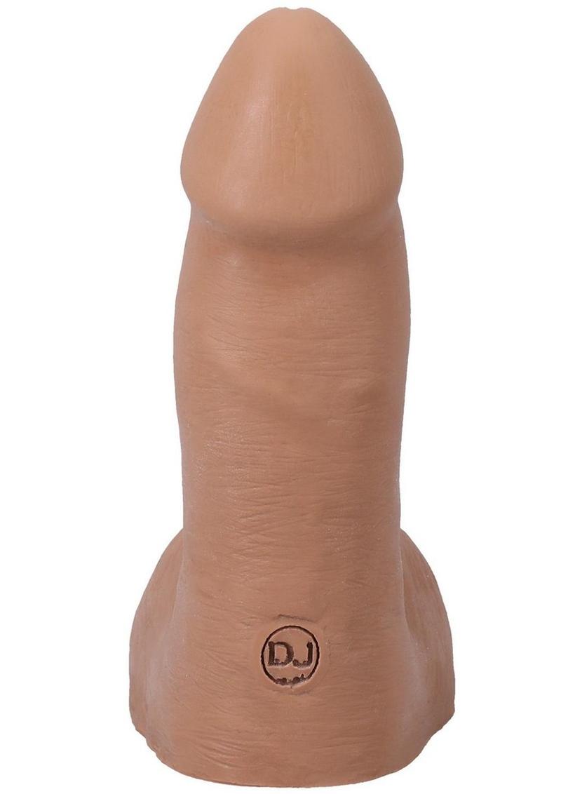 front view of caramel realistic dildo 