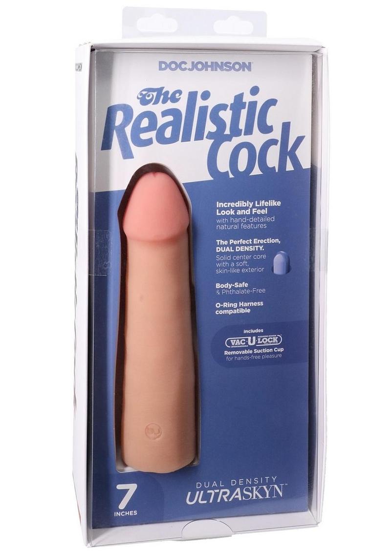 Doc Johnson 7in beige dildo in box 