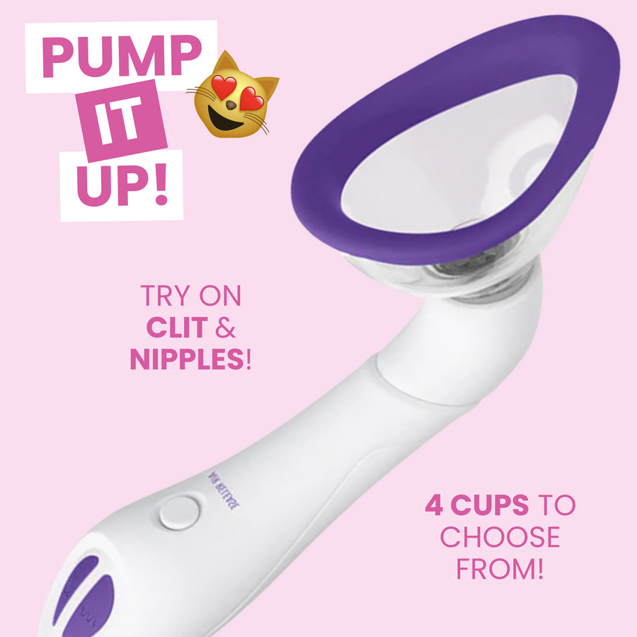 PUMP IT UP! TRY ON CLT & NIPPLES! 4 CUPS TO CHOOSE FROM!