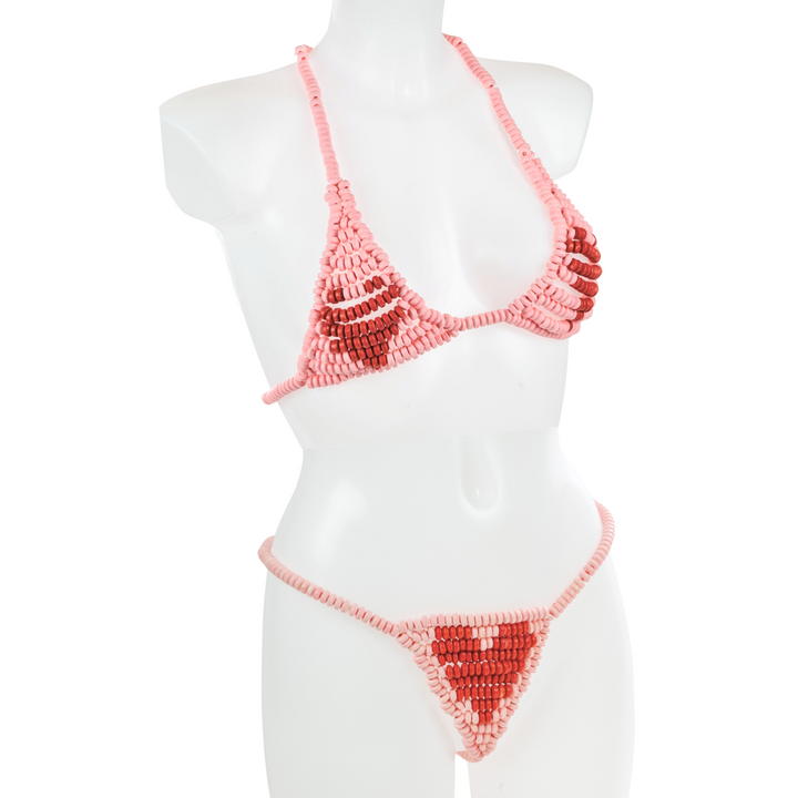 Image of Lovers Candy G-String and bra Edible Lingerie on mannequin