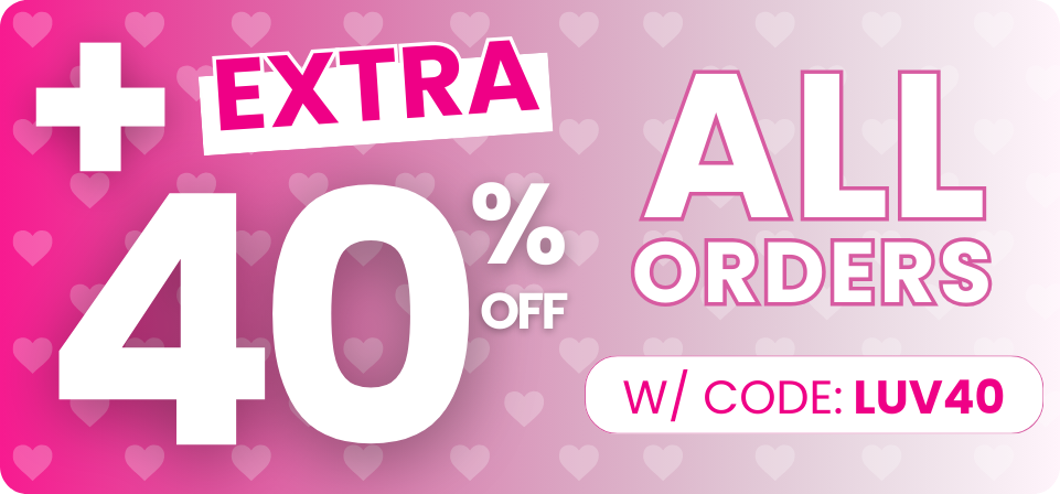 Extra 40% off all orders. Code LUV40