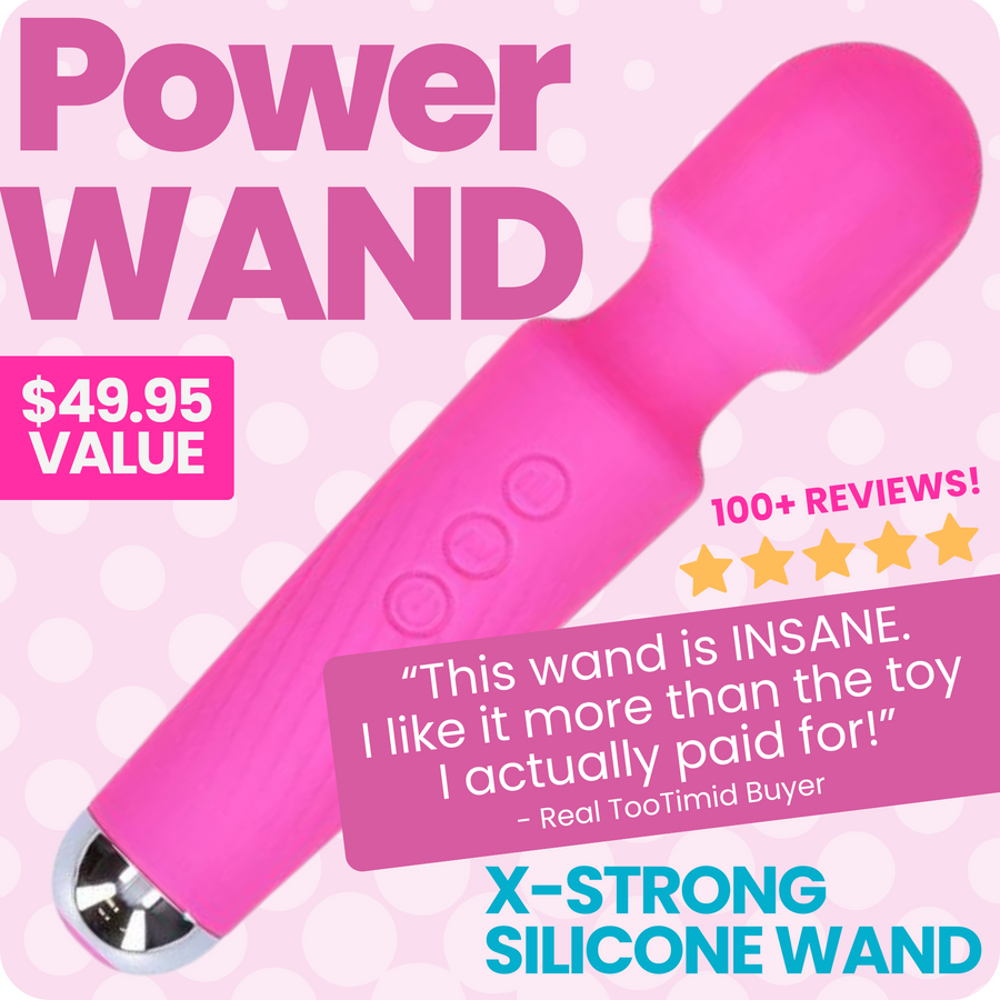 Pink power wand vibrator