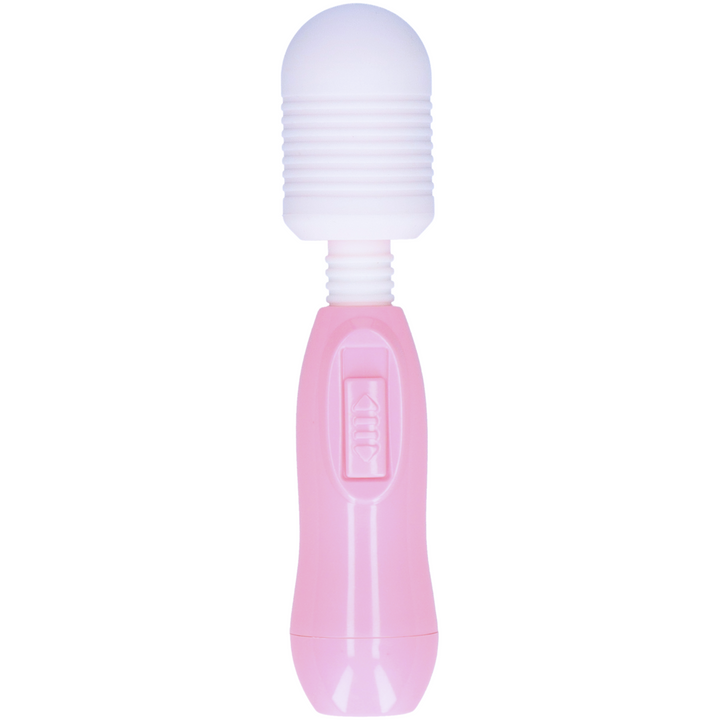 pink massage wand with white head