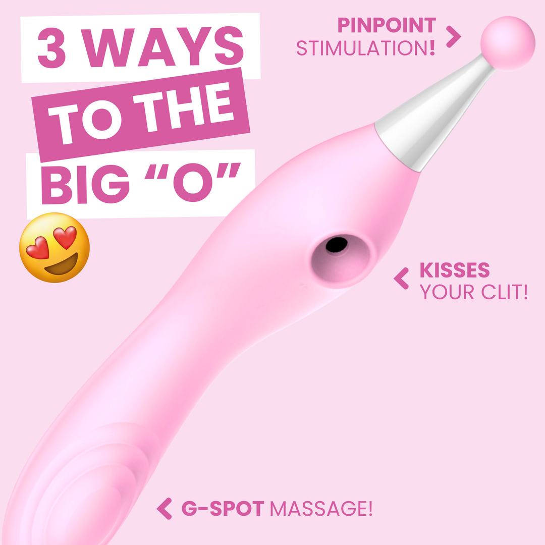 3 WAYS TO THE BIG O. KISSES YOUR CLIT! PINPOINT STIMULATION! G-SPOT MASSAGE!