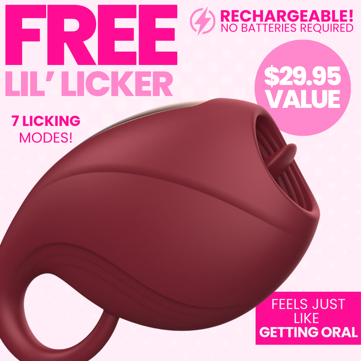 FREE Silicone Lil' Lapper Mini Clit Licker - Perfect for Nipple Play Too!