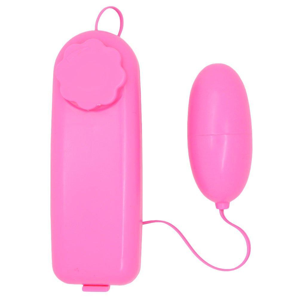 pink vibrating bullet with pink battery pack and cord