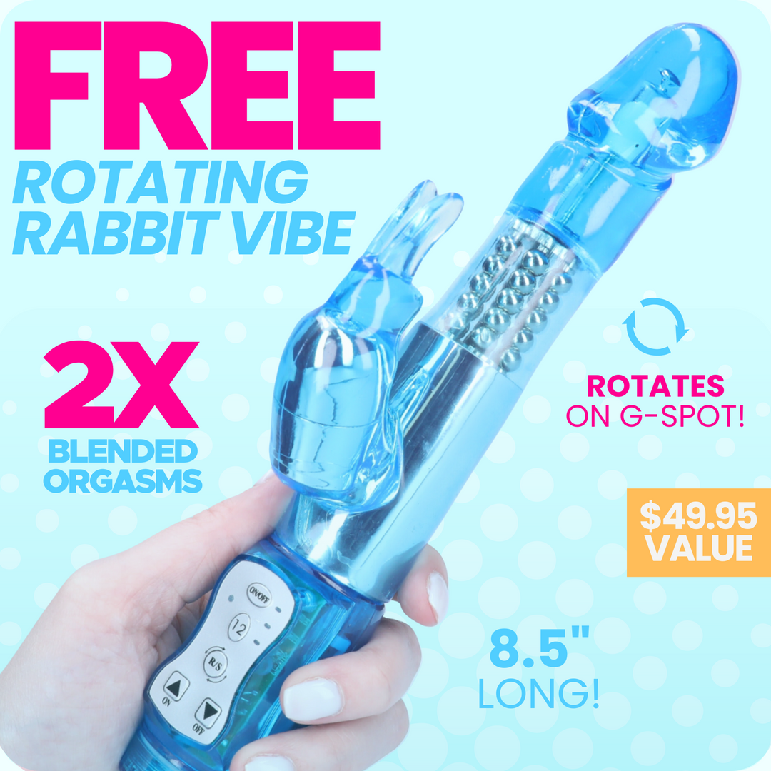 FREE Rotating Rabbit Vibrator: Have O-Mazing Blended Clit & G-Spot Org –  TooTimid.com