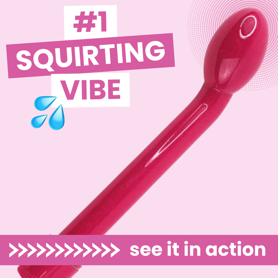 G-spot vibrator with angled head.