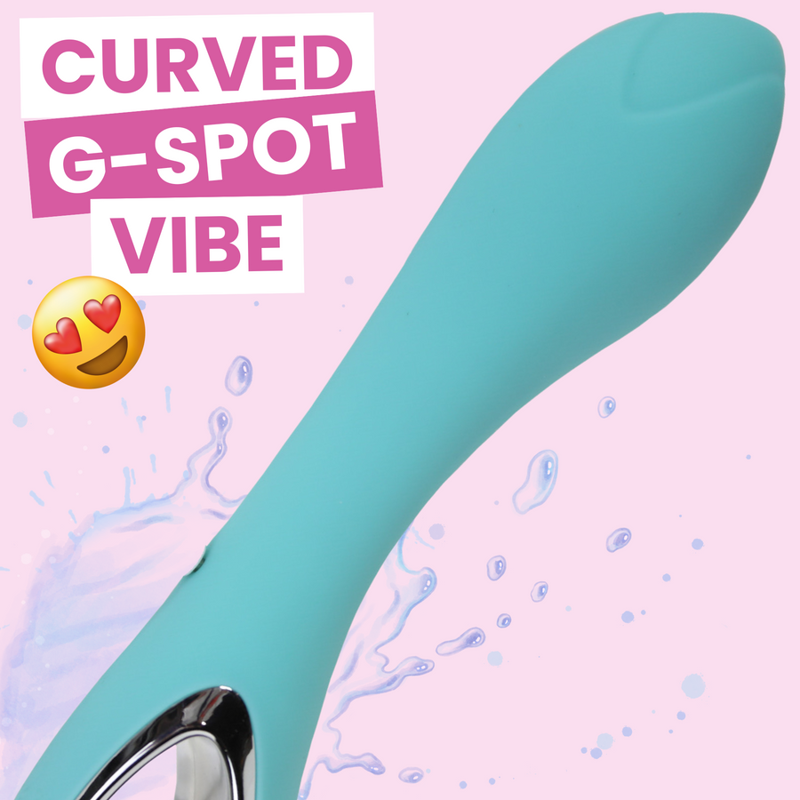 CURVED G-SPOT VIBE. HEART EYES EMOJI