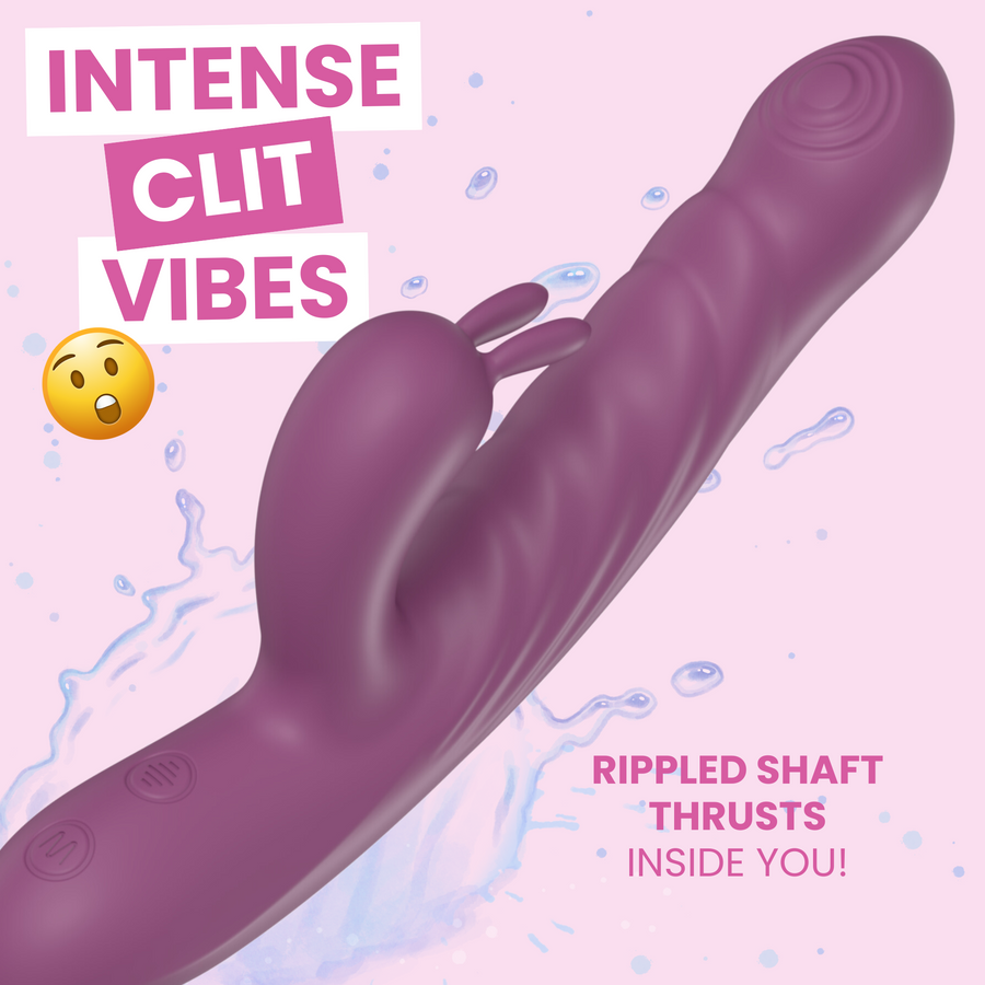 INTENSE RABBIT VIBES. RIPPLED SHAFT THRUSTS INSIDE YOU 