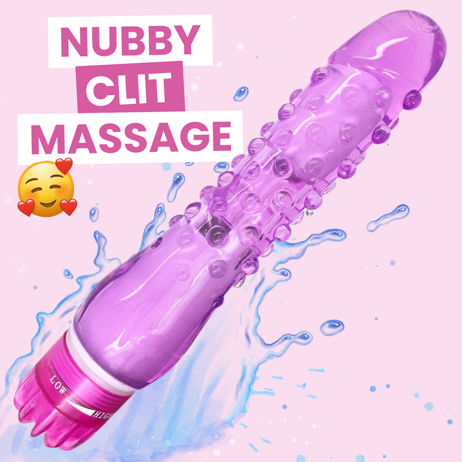 purple jelly dildo with nubs 